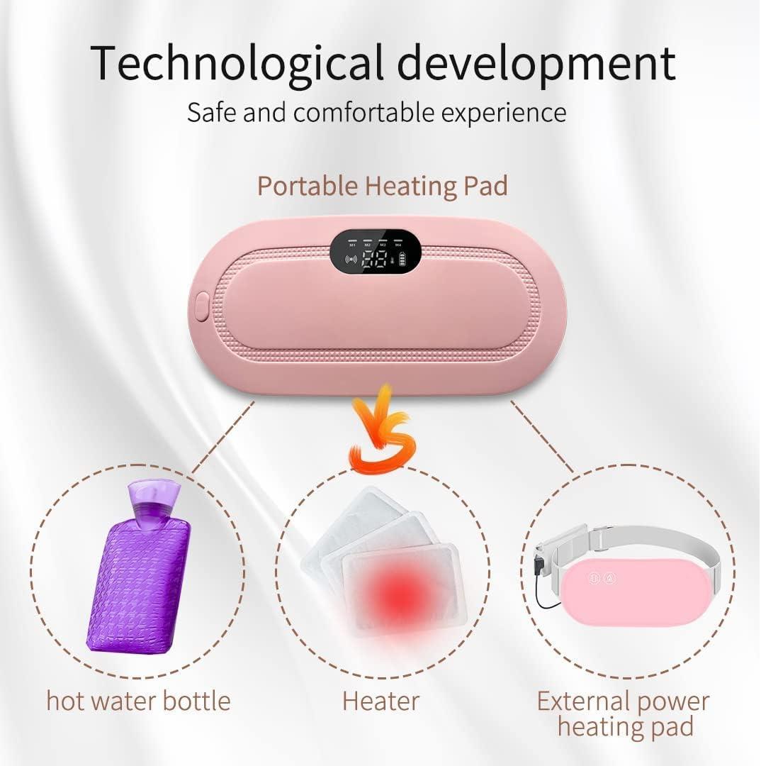 Cordless Heating Pad for Period Pain Relief – Menstrual Cramp Massager